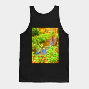 ditch in the park, painting, oil painting, nature Tank Top